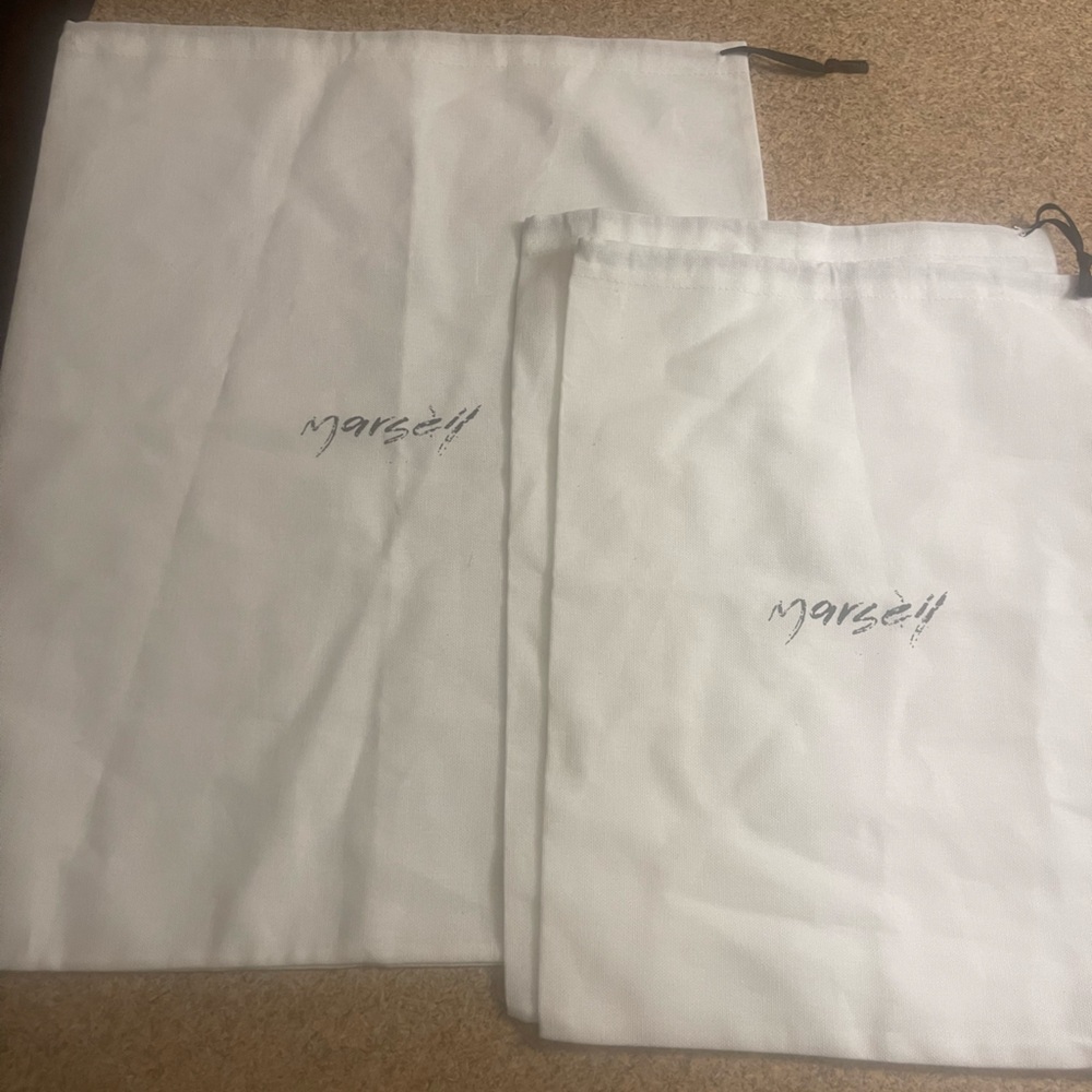 Marsell White Large Shoes Purse Dust Bag - Unused